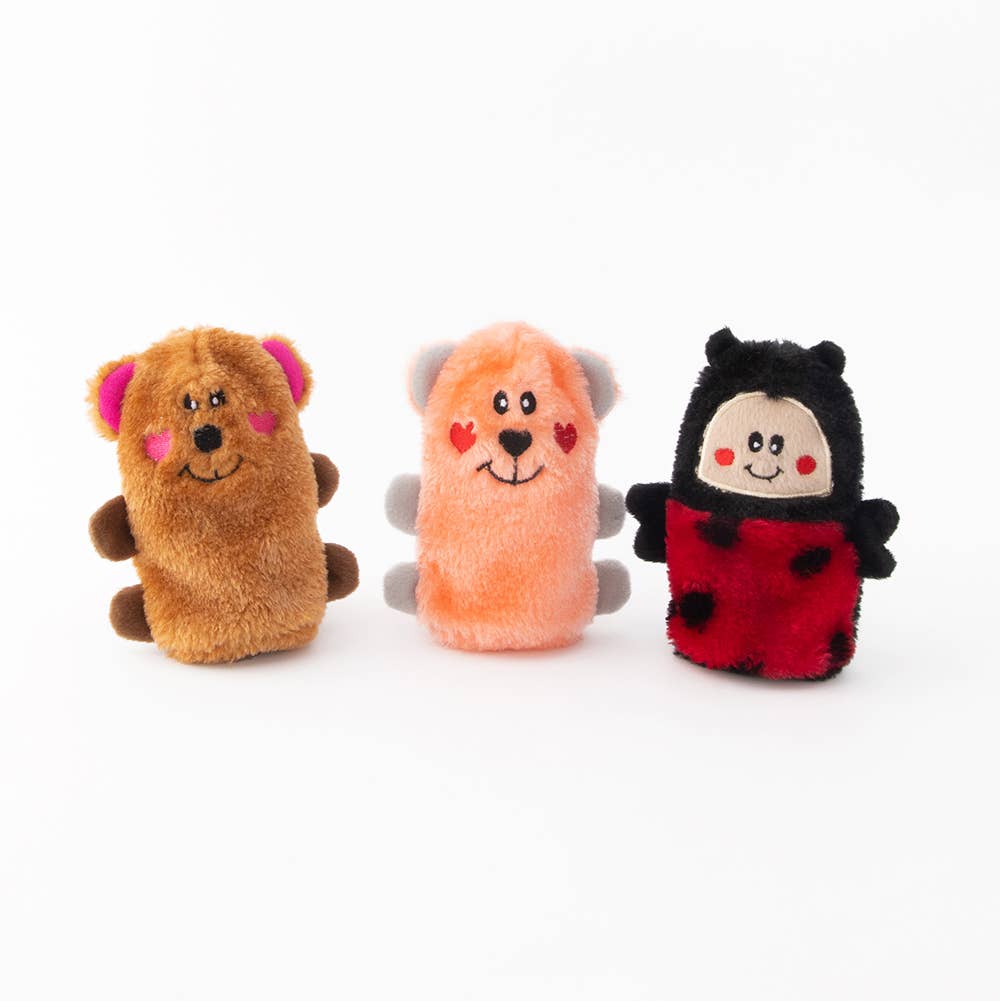 ZippyPaws Valentine's Squeakie Buddies 3pk