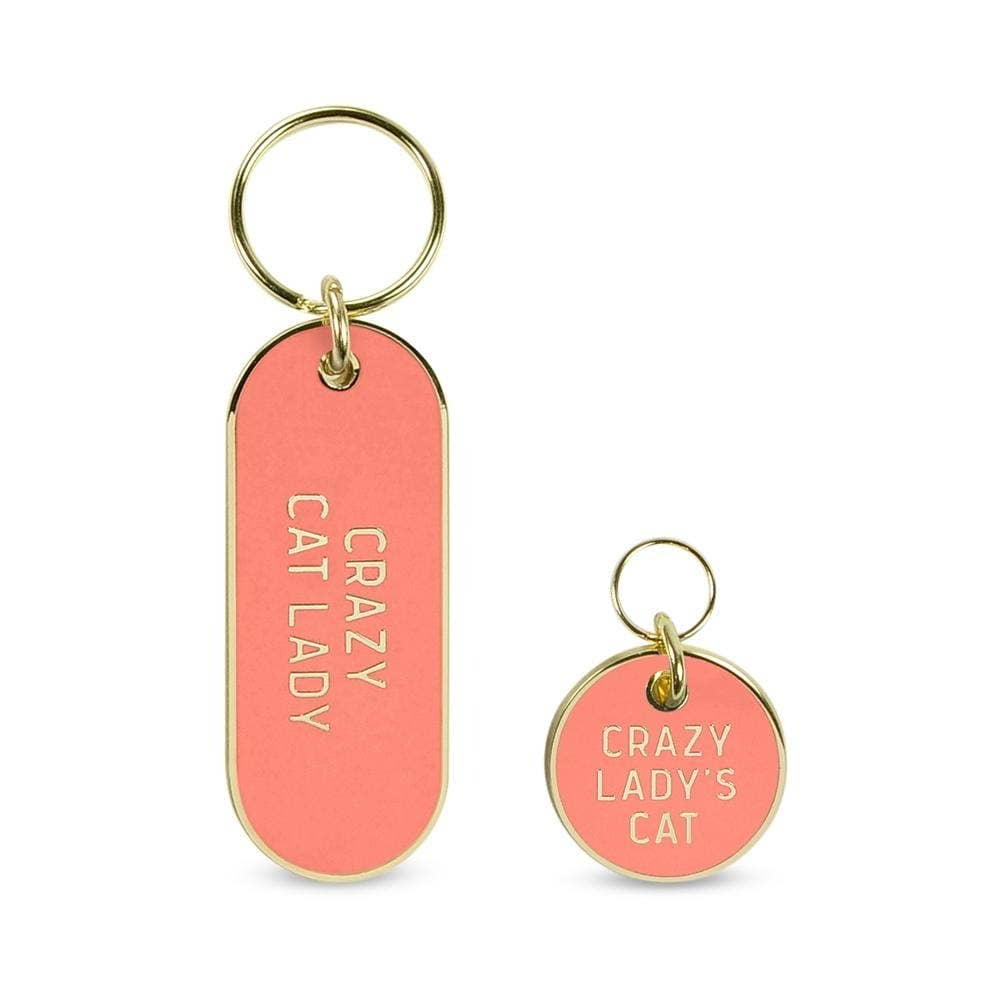 Howligans - Keychain Set - Crazy Cat Lady / Crazy Lady's Cat