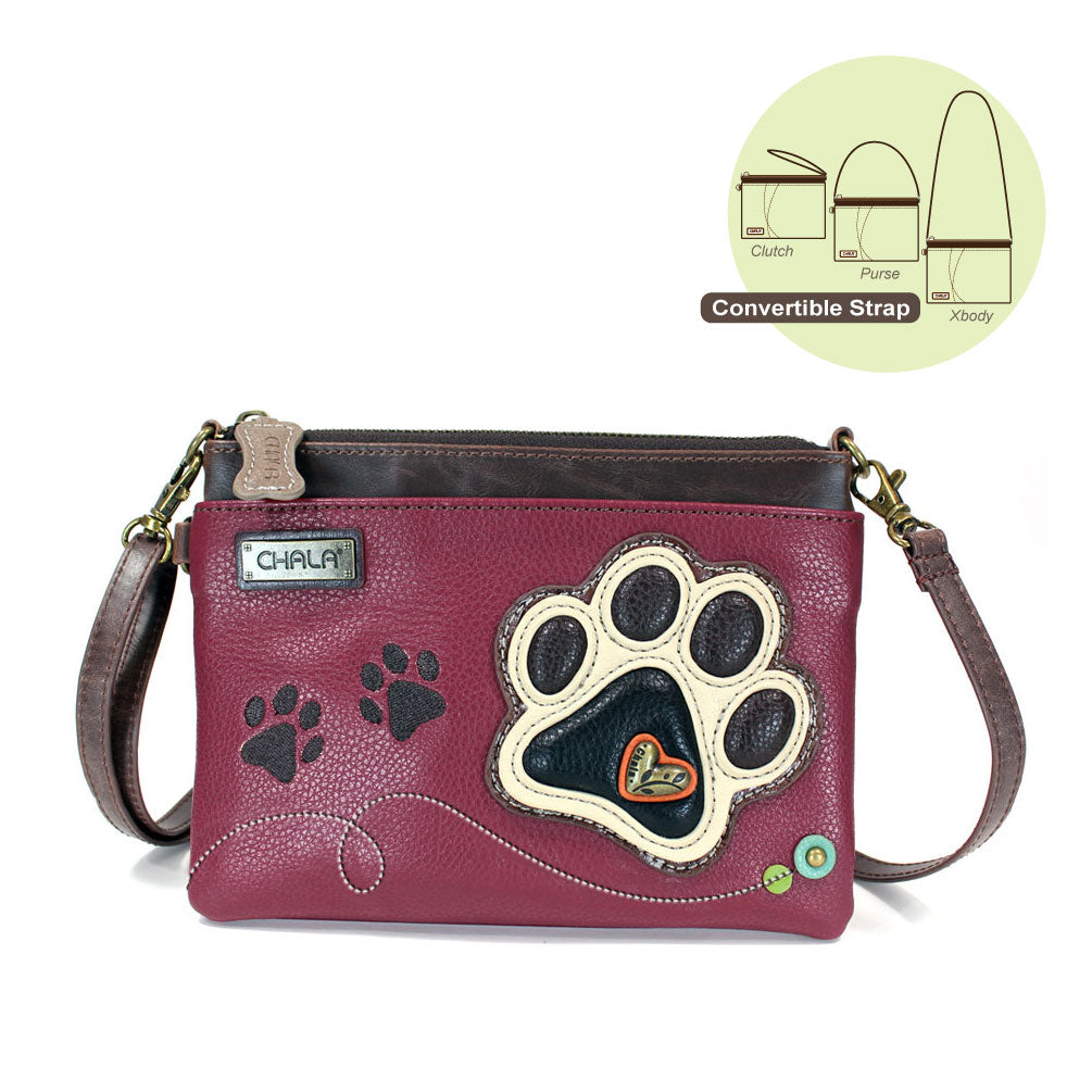 Ivory Paw Print Mini Crossbody