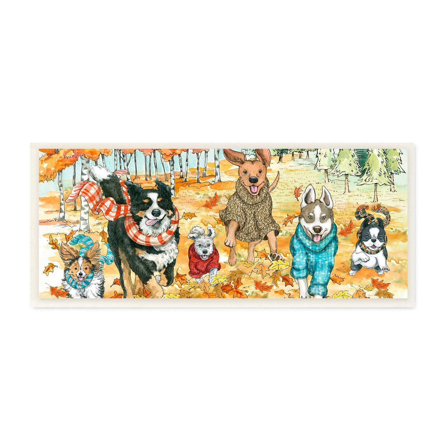 Autumn Dog Park Wall Plaque