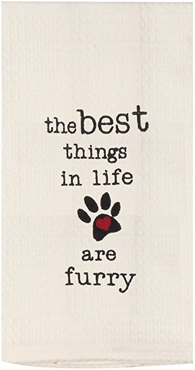 Best Things in Life are Furry Kitchen Towel