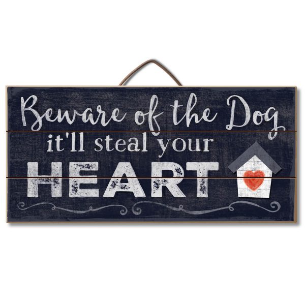 Beware of Dogs Wood Sign