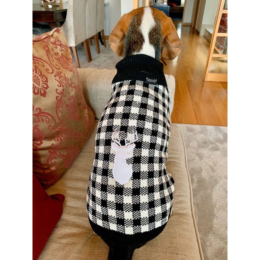 Buffalo Checkered Sweater Black