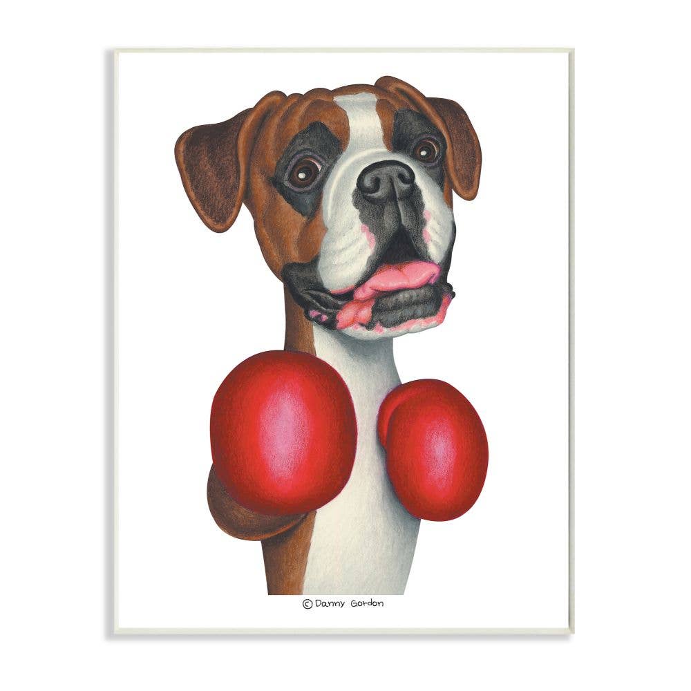 Boxing Boxer Wall Plaque