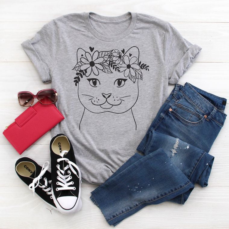 Flower Cat Tee