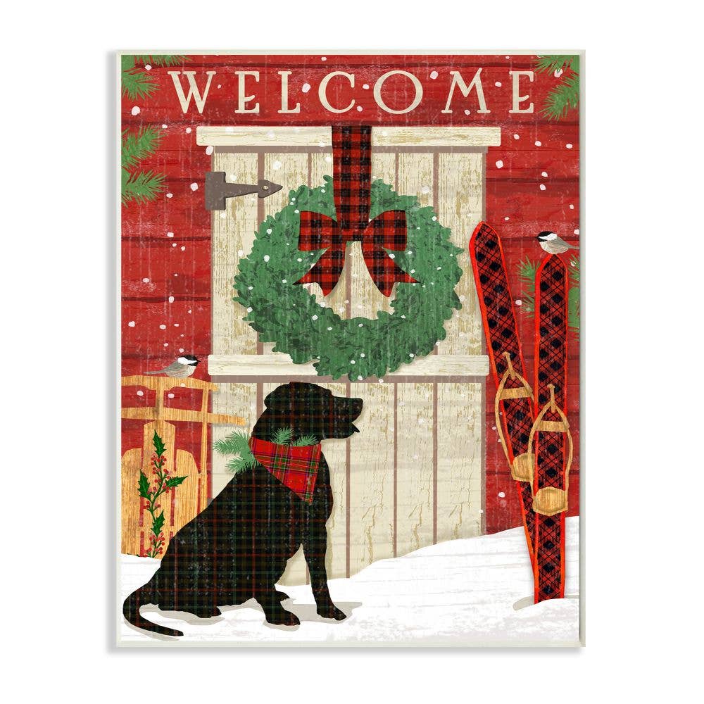 Charming Country Holiday Wall Plaque