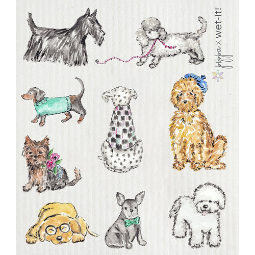 Dogs Swedish Dish Cloth