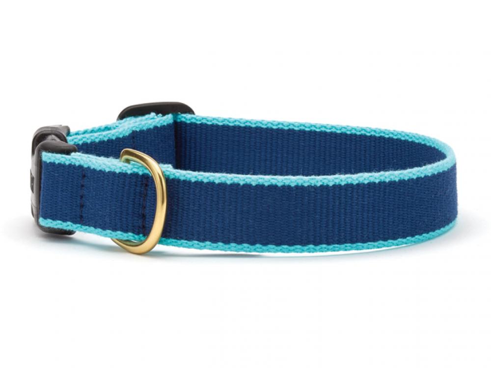 Navy/Aqua Bamboo Collar
