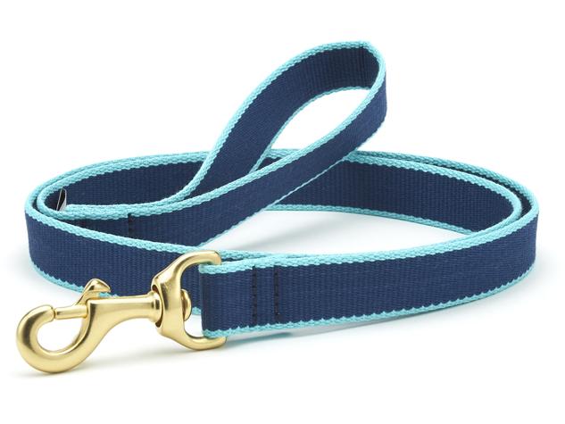 Navy/Aqua Bamboo Lead