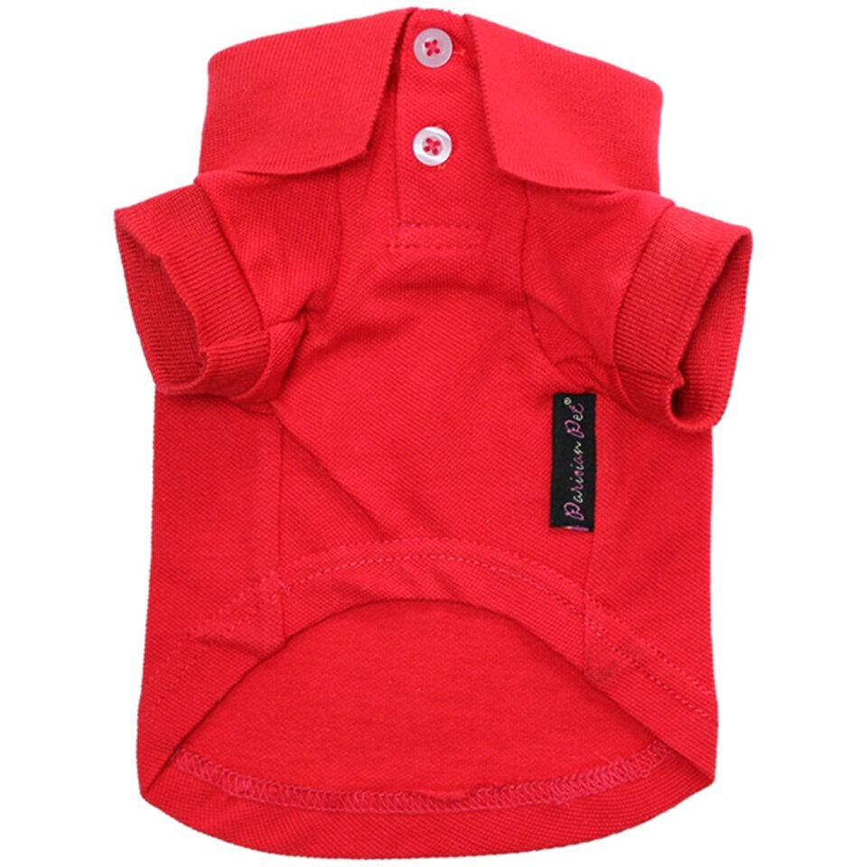 Red Polo Dog Shirt