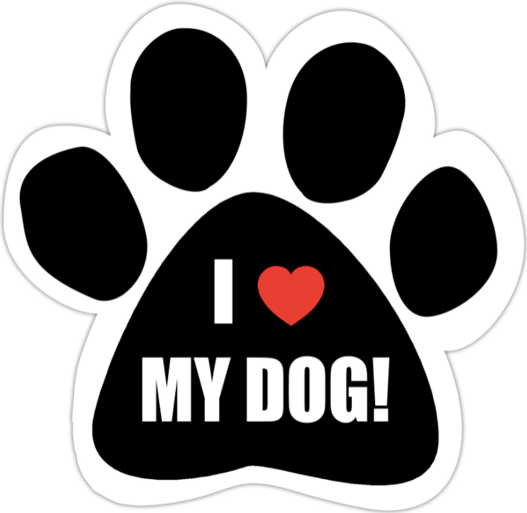 Car Magnet-I Love My Dog