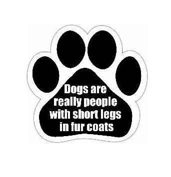 Car Magnet-Dogs Are Really People with Shorts Legs