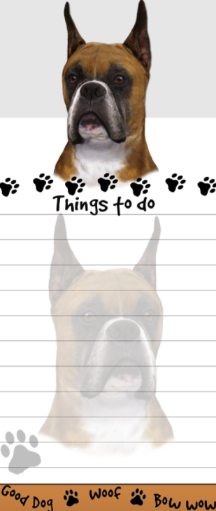 Die-Cut Tall Magnetic Notepad-Boxer Cropped