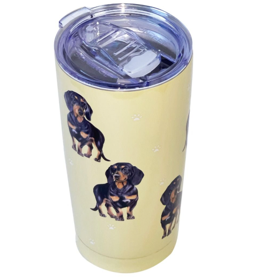 Ultimate Pet Lover Stainless Steel Tumbler-Black Dachshund