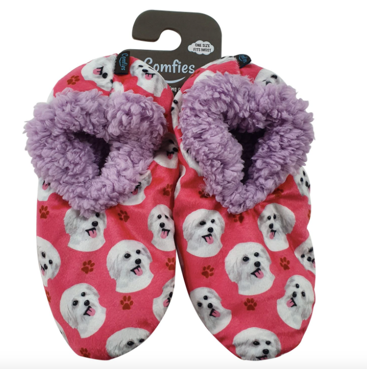 Pet Lover Slippers-Maltese