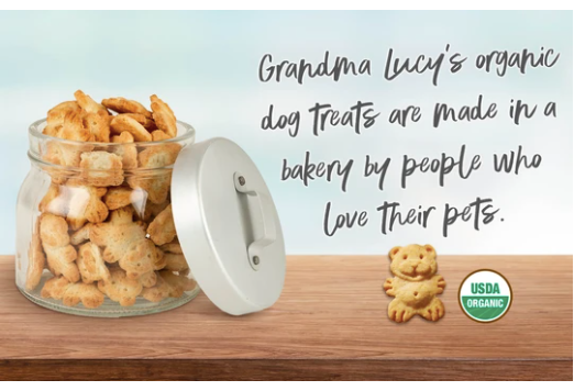 Grandma Lucy's Organic Oven Baked Treats-Blueberry 14oz
