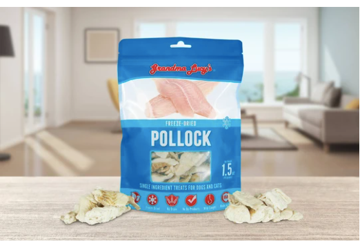 Grandma Lucy's Freeze Dried Single Ingredient Treats-Pollock