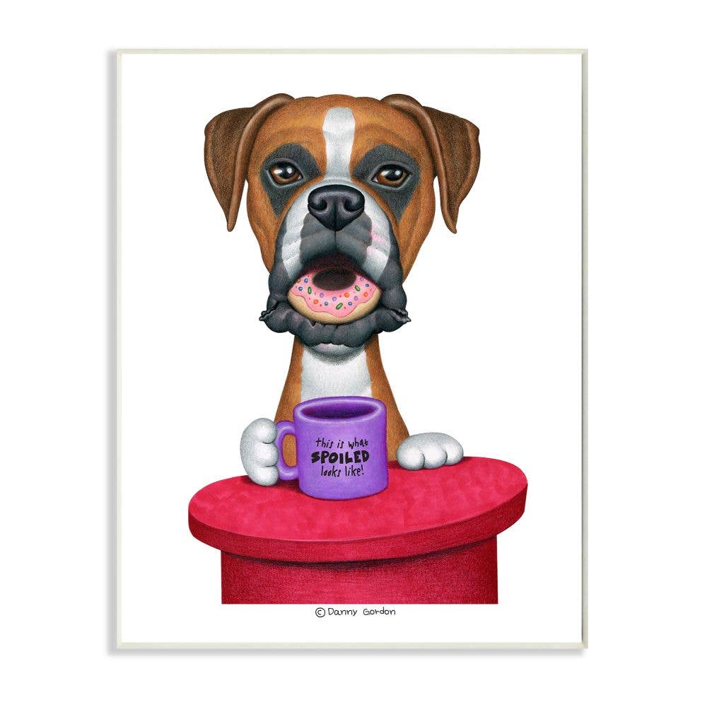 Spoiled Boxer Wall Plaque