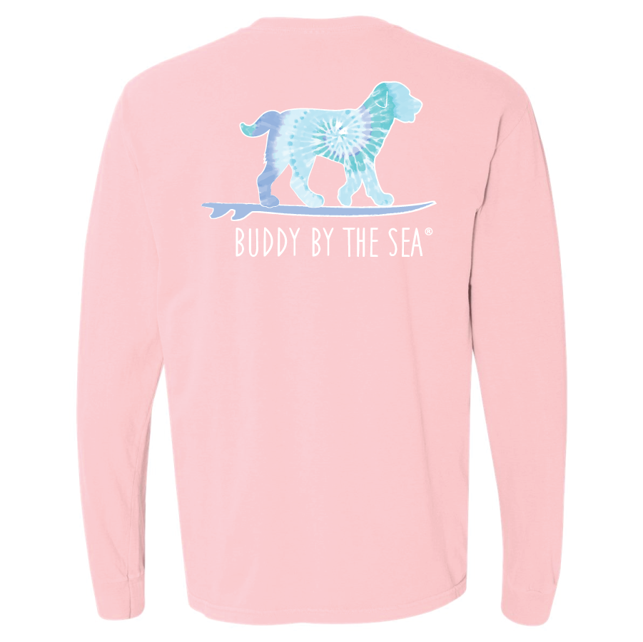 Tie Dye Buddy Pastel Adult Long Sleeve Tee
