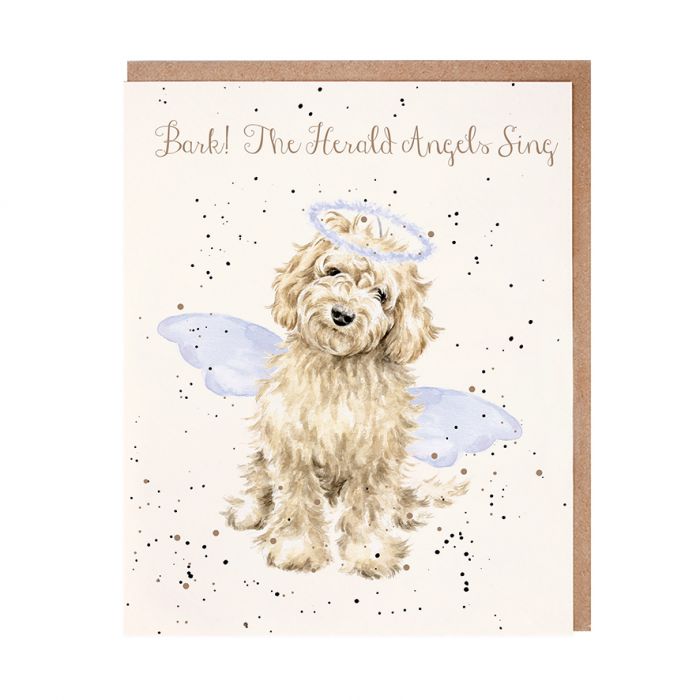 Bark! The Herald Angels Sing Christmas Greeting Card