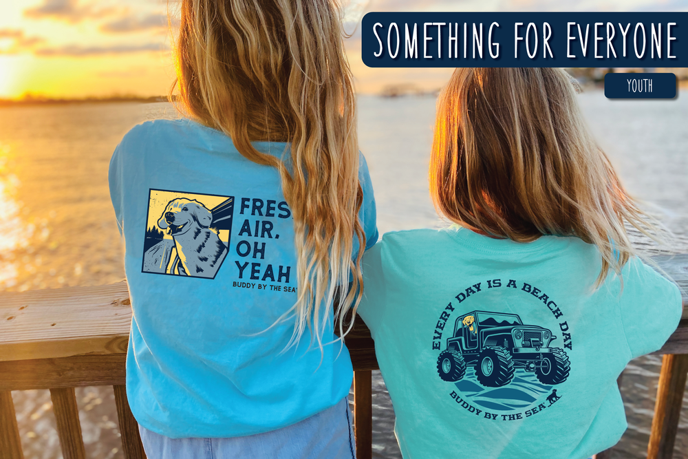 Buddy Every Day Is A Beach Day Youth Short Sleeve Tee