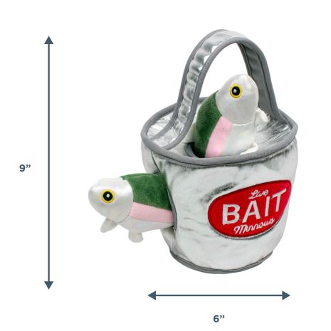 Bait Bucket w/2 Minnows 9"