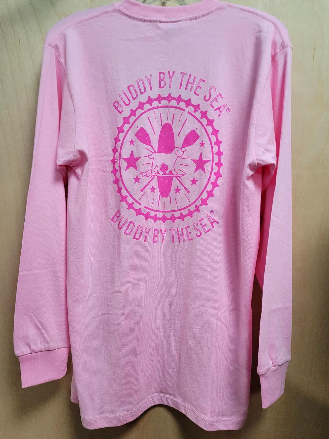 Buddy Pink Surfboard Long Sleeve Tee