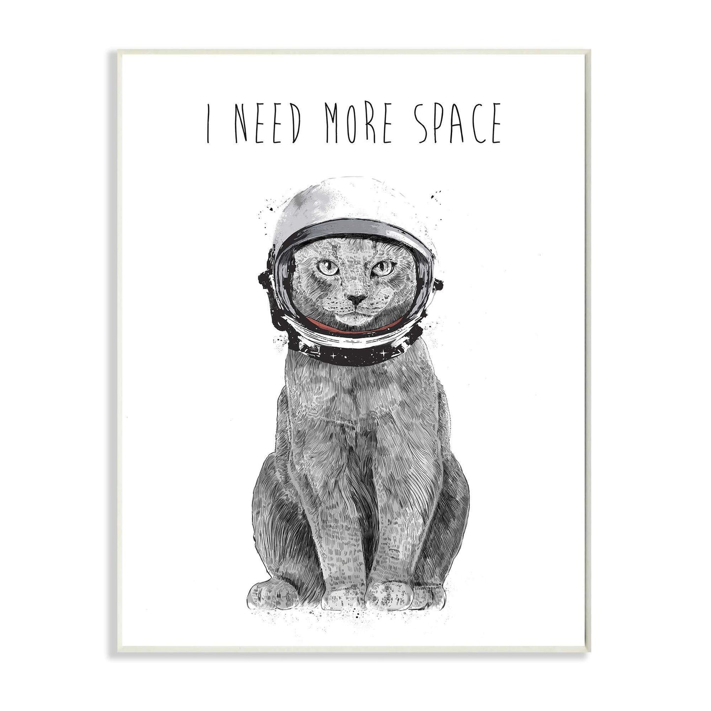 Astronaut Cat Wall Plaque