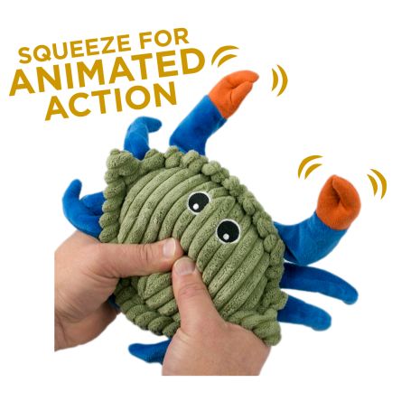 Plush Crab w/Animated Claw 10"