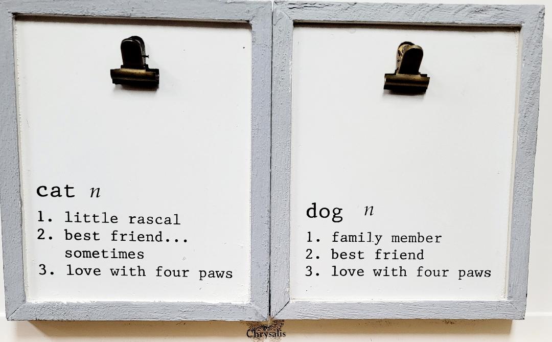 Cat or Dog Definition Clip Frame