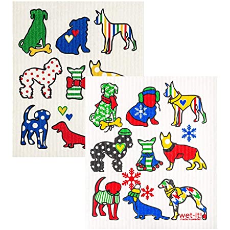 Bright Dogs Swedish Dish Cloth