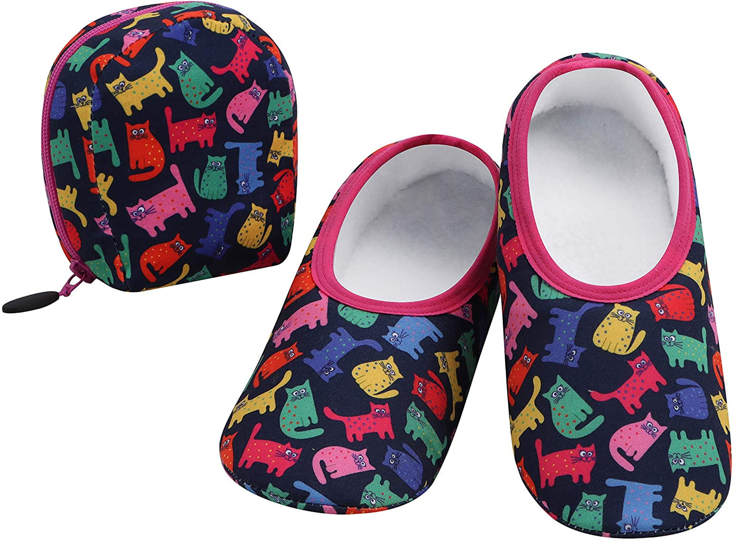 Snoozies Rainbow Kitties Skinnies w/Pouch