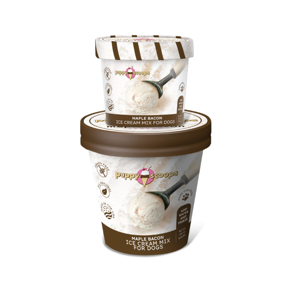 Puppy Scoops Maple Bacon Ice Cream Mix for Dogs