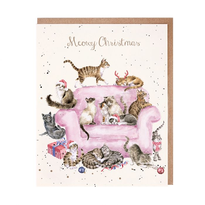 Meowy Christmas Greeting Card