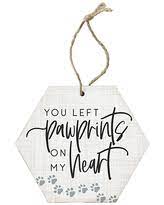 Sincere Surroundings Pawprints Ornament