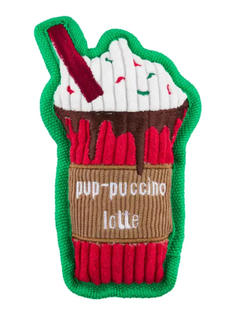 Pup-puccino Corduroy Squeaker Toy