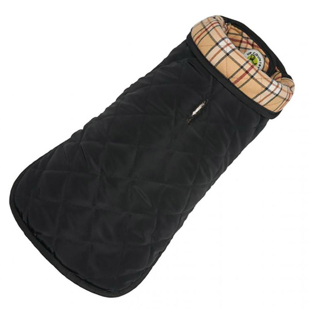 Plaid Reversible Quilted Coat