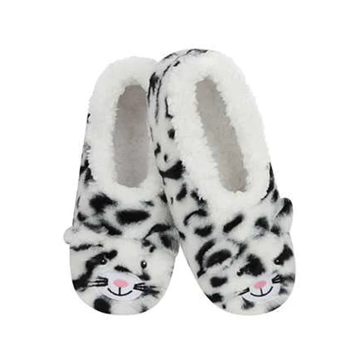Snoozies Snow Leopard Slippers