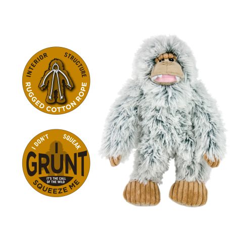 Plush Yeti Squeaker Dog Toy 14"