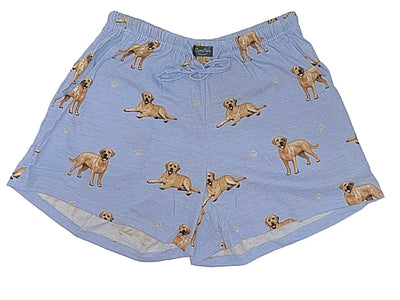 Yellow labrador shorts at Maggie's Pet Boutique Delaware