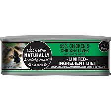 Dave's Pet Food Naturally Healthy Grain Free Wet Cat Food-Chicken & Chicken Liver