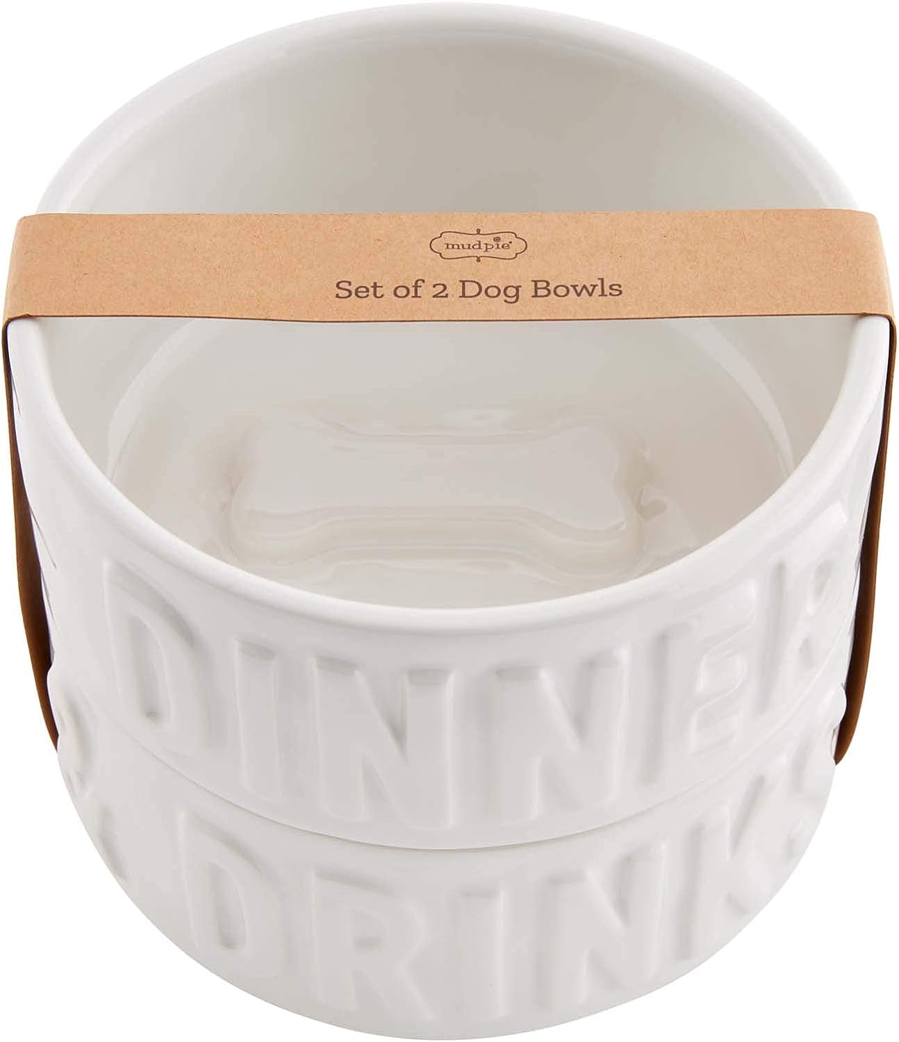 Dinner & Drinks 2pc Dog Bowl Set