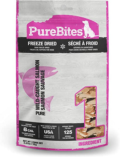 PureBites Freeze Dried Dog Treats-Salmon 2.47 oz