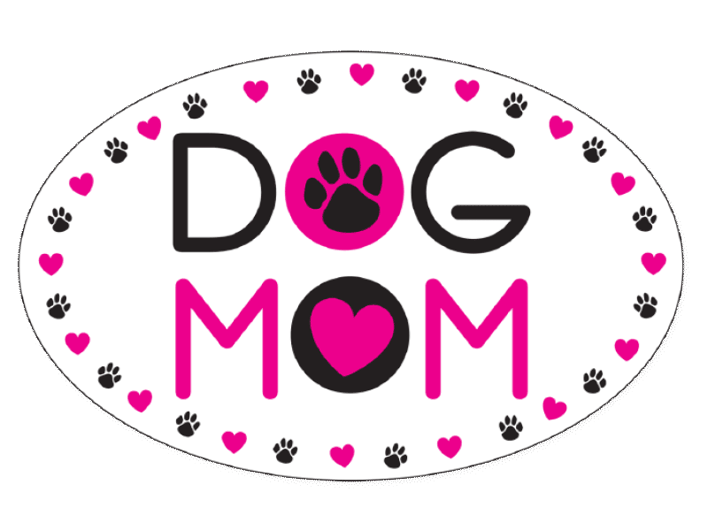 Oval Flexible Magnet - Dog Mom