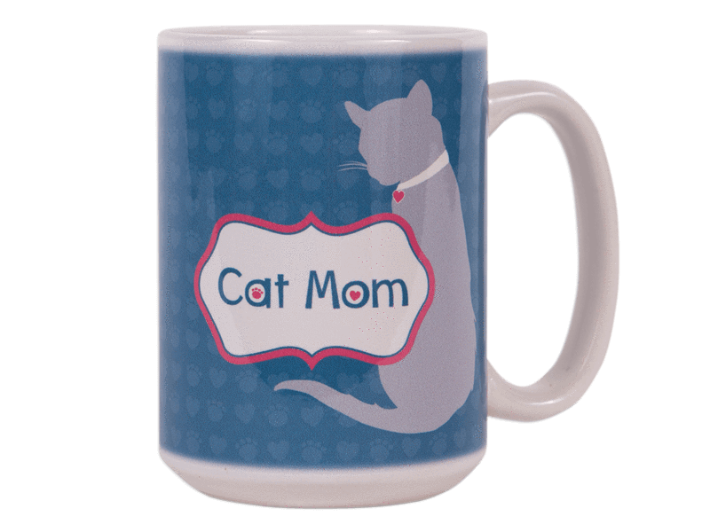 15oz Big Mug - Cat Mom