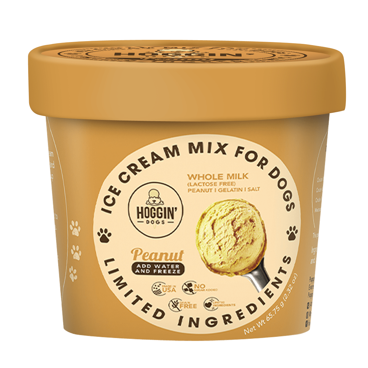 Hoggin' Dogs Peanut Ice Cream Mix for Dogs