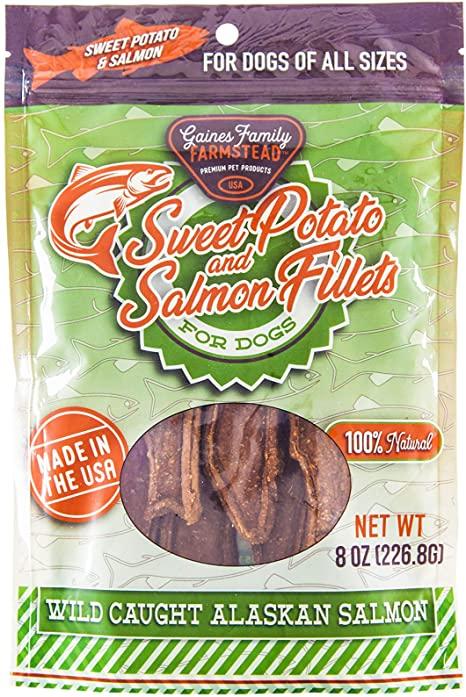 Gaines Family Farmstead Sweet Potato Salmon Filets Dog Treats