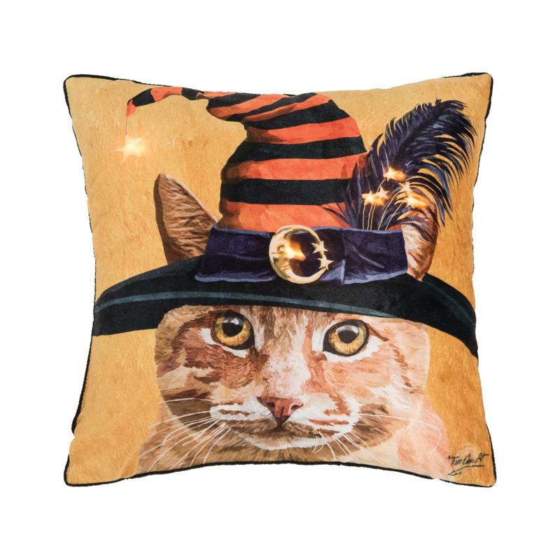 Witch Cat Pillow