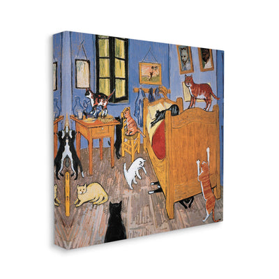 Cats in the Bedroom Canvas Art