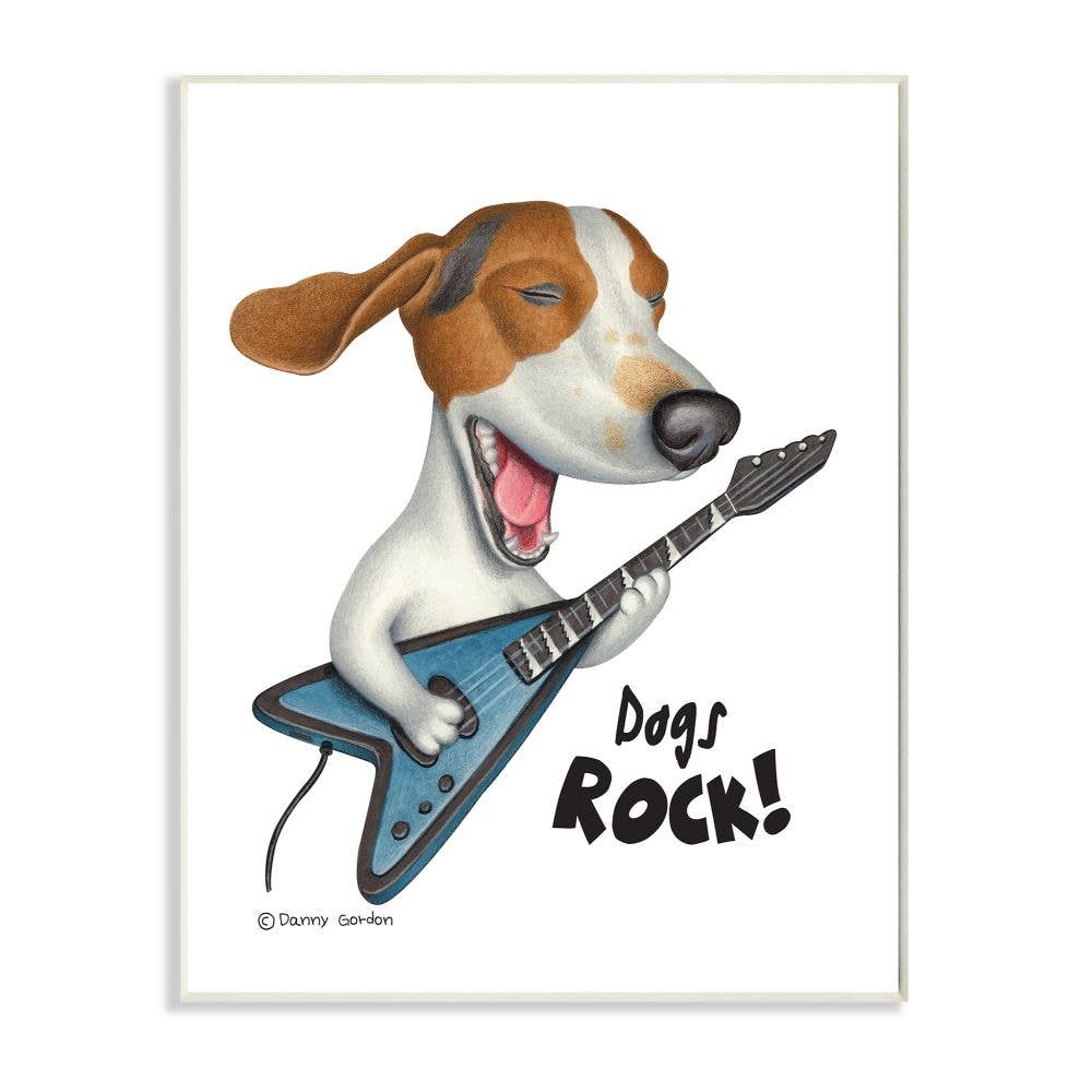 Beagle Dog's Rock Wall Plaque